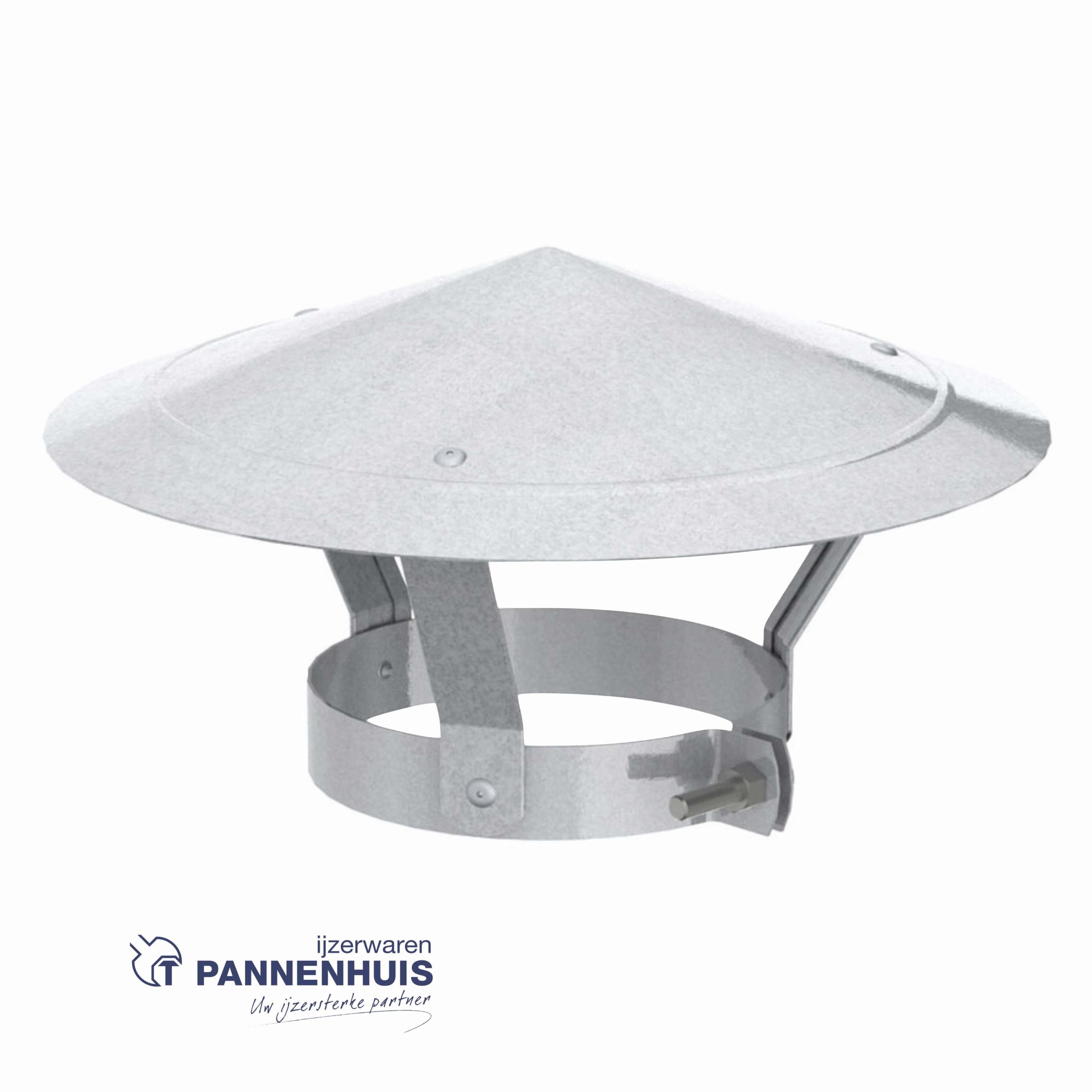 Kachelbuis vaste kap 170mm Galva