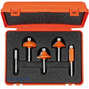 CMT 5-delige frezenset in pvc kistje HW S=8mm 5 profielfrezen