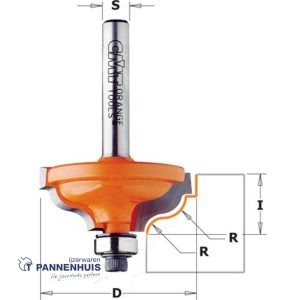 CMT Profielfrees met kogellager, HW D=34,2 x 13mm R=4,8 L=53 S=8 Z2