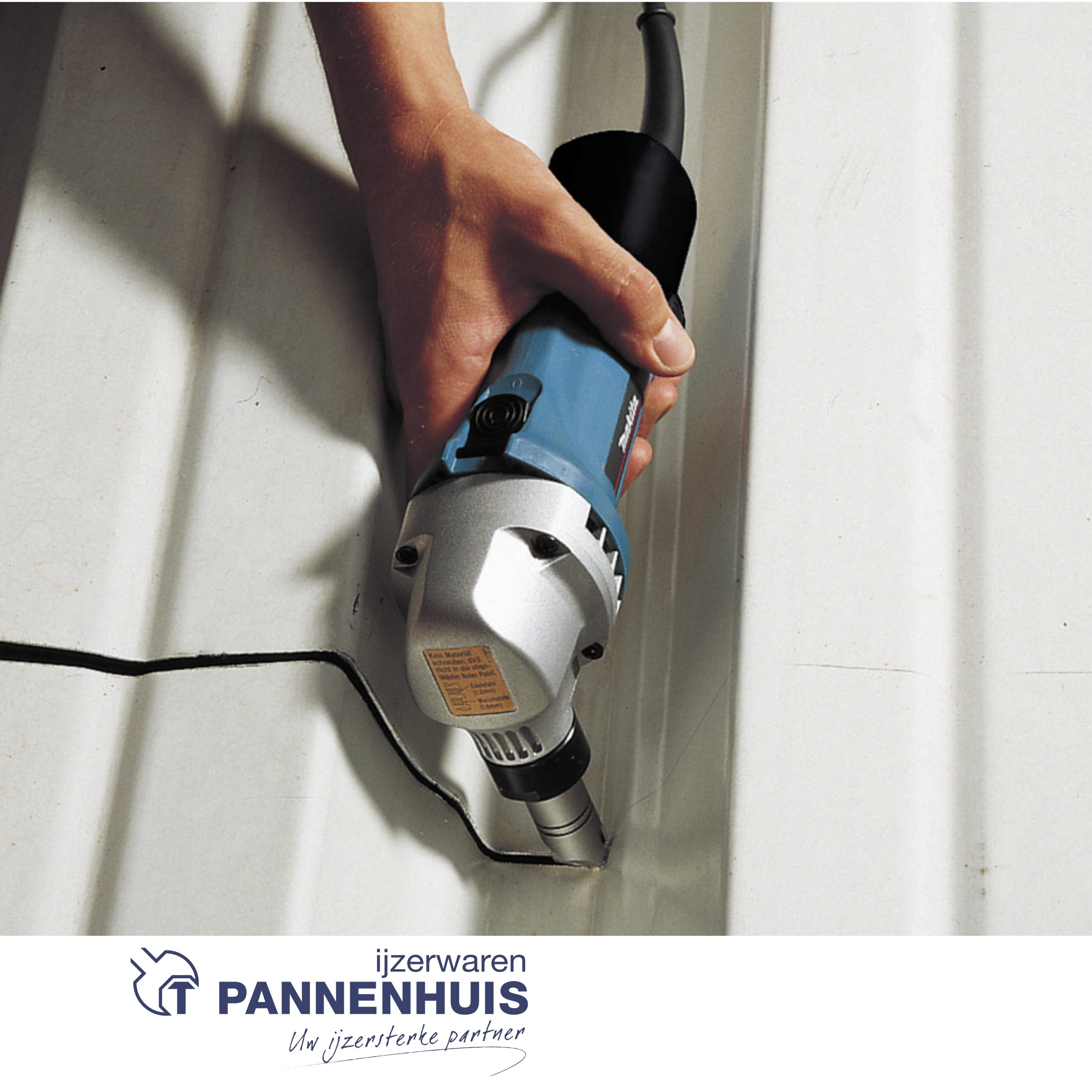 Makita JN1601 knabbelschaar Alu=2,5 mm staal 1,6 mm - Afbeelding 3