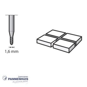 Dremel 569, Freesmes voor voegen 1,6 mm
