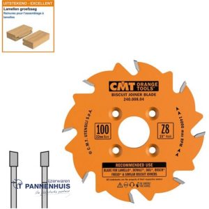 CMT Lamellen groefzaag HW 100x22x3,96  Z8