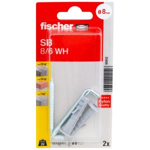 fischer Plug SB 8 K met winkelhaak (blister)