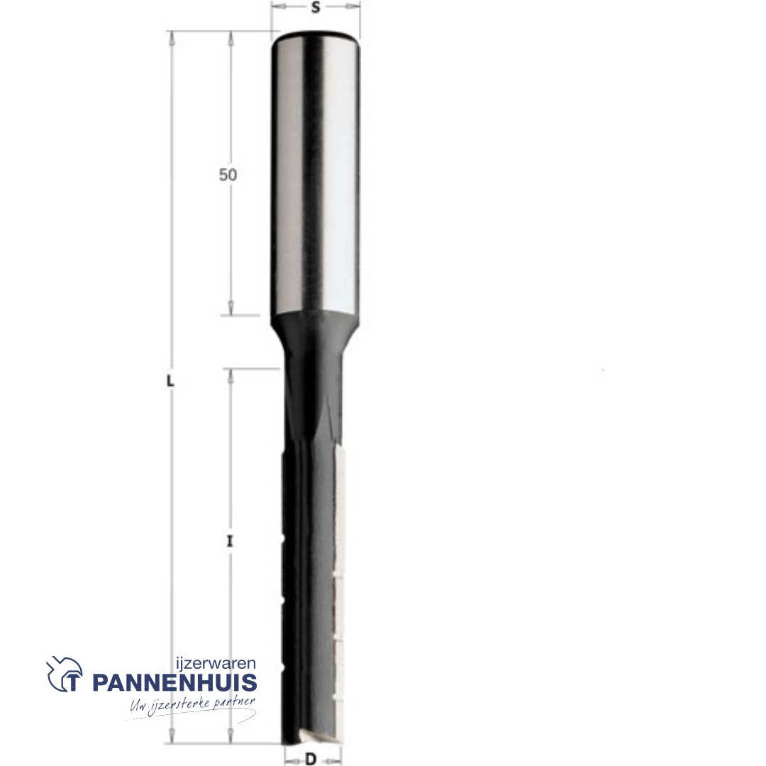 langgatboor 15mm schacht 16/50mm links