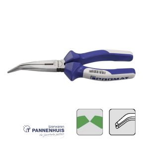 Promat Vlakrondbektang lengte 200 mm gepolijst gebogen