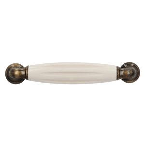 Meubelgreep 114×18×37 CC96 Messing antiek/beige (101 4)