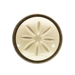Meubelknop Messing Antiek Beige (101 3)