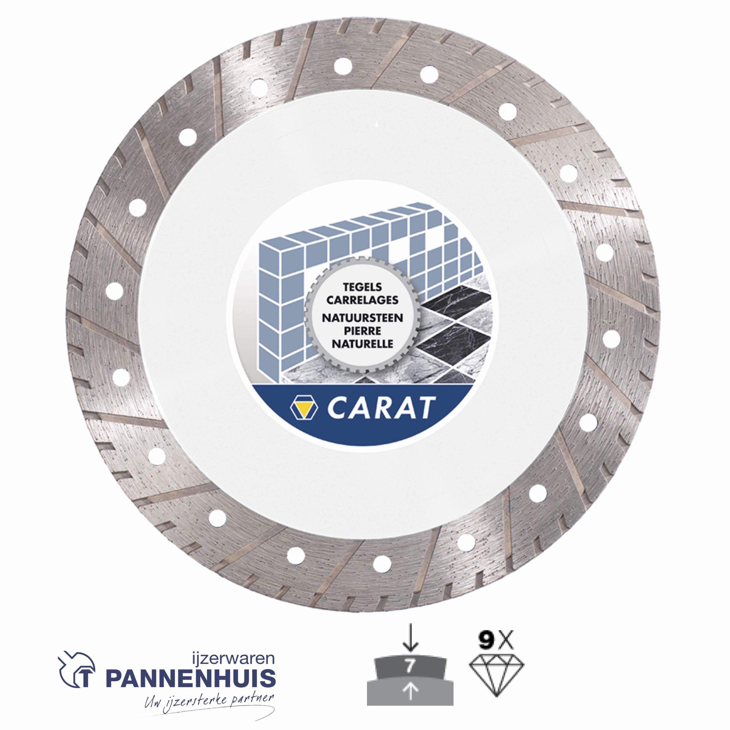 Carat Dual 125xM14 tegel/natuursteen zagen en slijpen