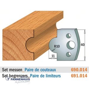 CMT Profielmessen I=40x4mm 2 stuks nr.014