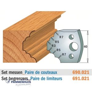 CMT Profielmessen I=40x4mm 2 stuks nr.021