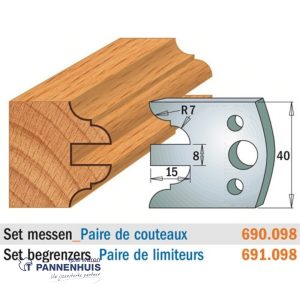CMT Profielmessen I=40x4mm 2 stuks nr.098