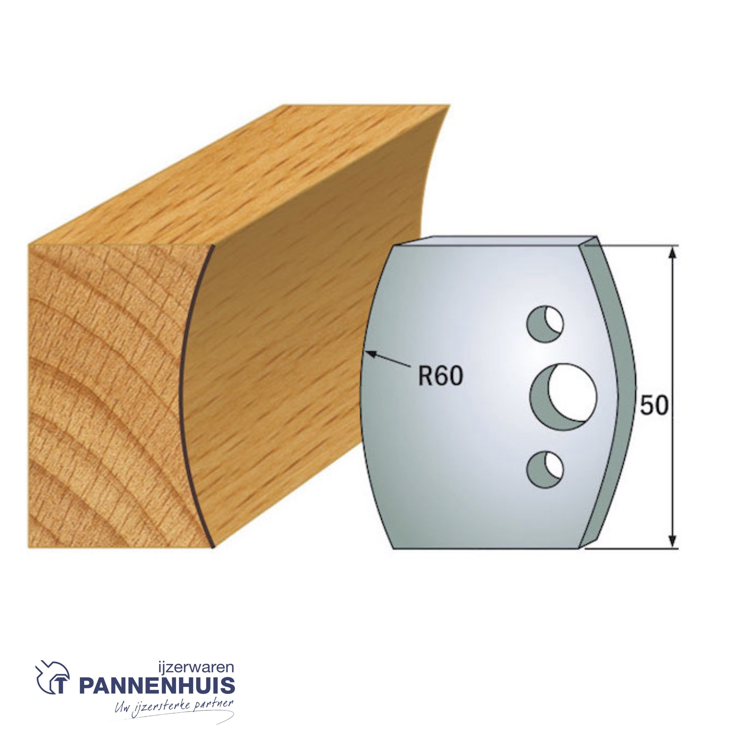 CMT Profielmessen I=50x4mm 2 stuks nr.574