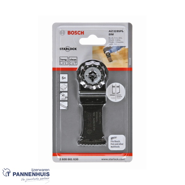 Bosch Starlock AIZ 32 BSPIB, Hardwood, Curved-Tec 32x50 5x - Afbeelding 2
