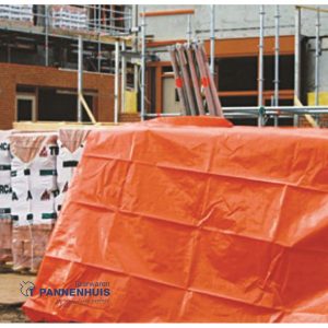 Ivana dekzeil oranje maatvast 100gr  3x4mtr