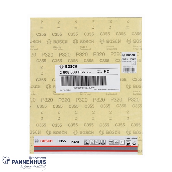 Bosch Schuurvel C355 230x280 mm P320 Coatings en Composites - Afbeelding 2
