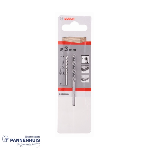 Bosch Houtspiraalboor M-Punt 3x33x61 - Afbeelding 2