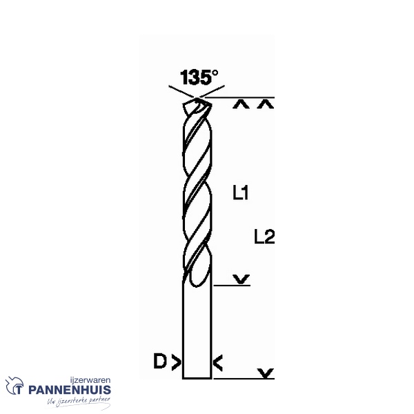 Bosch Metaalboor HSS-G, DIN 340, 5 x 87 x 132 mm - Afbeelding 3