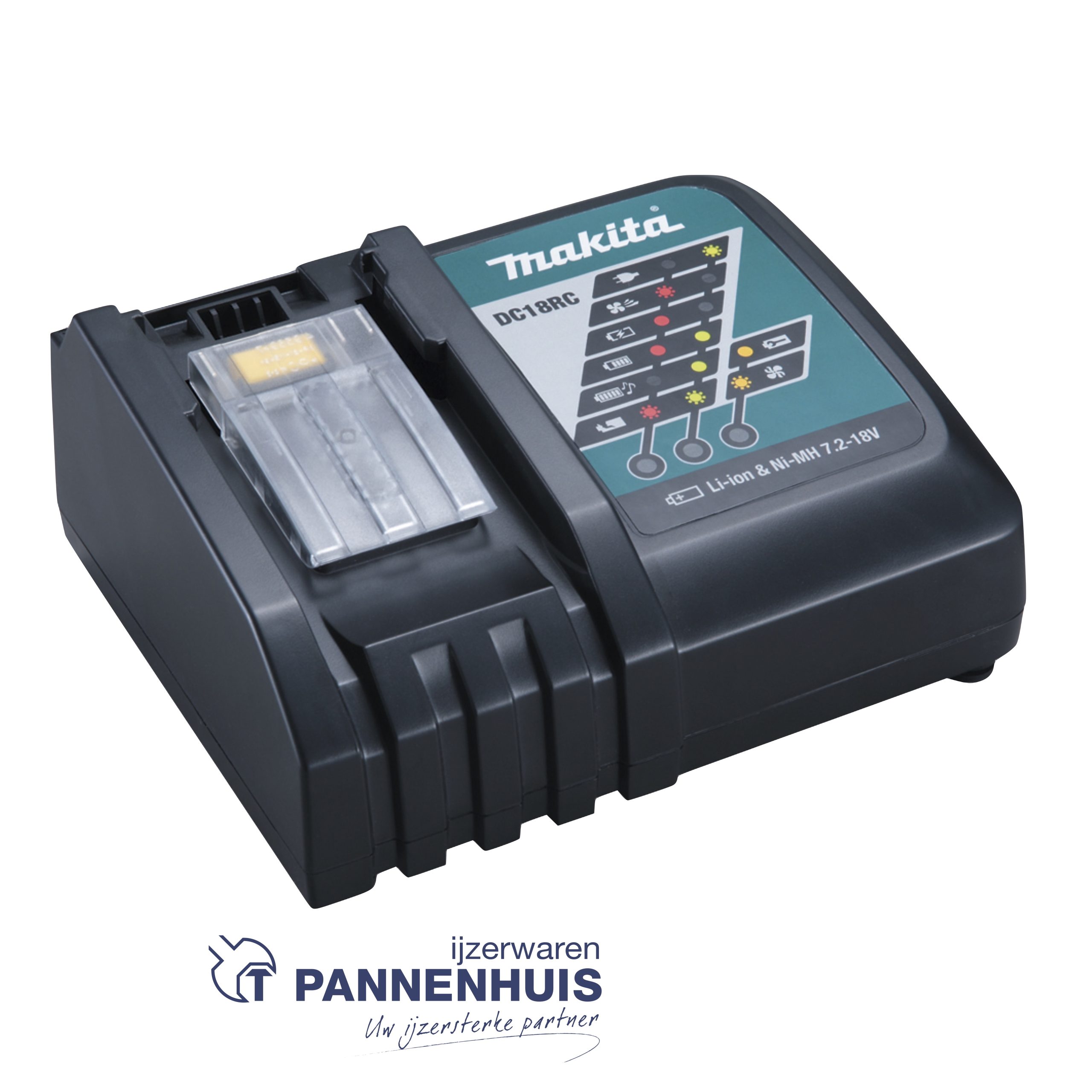 Makita Acculader Snellader DC18RC (Lader voor 14,4 V en 18 V Li-ion accu's)
