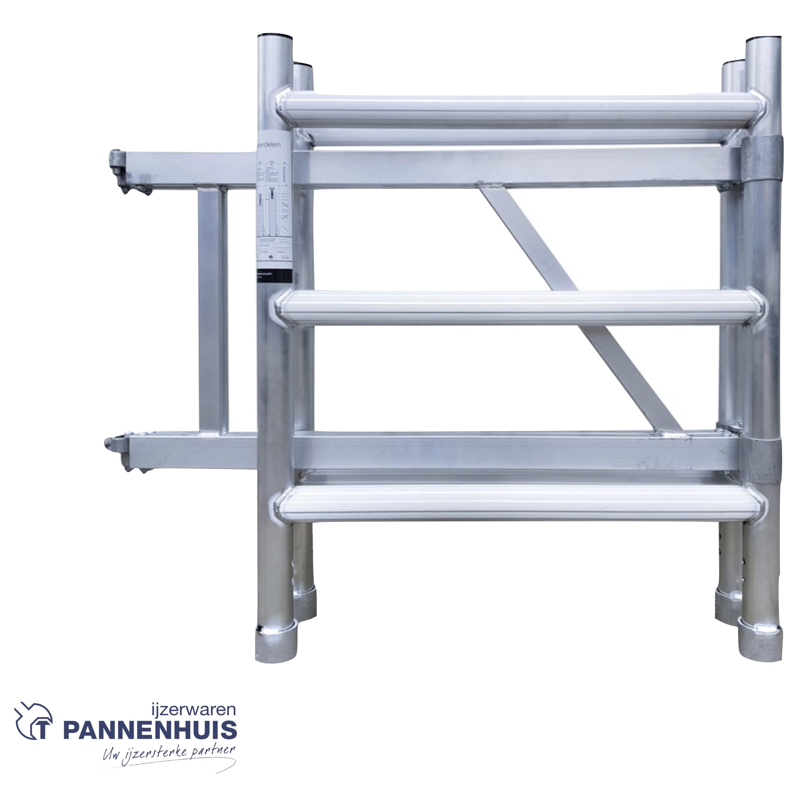 Ivana opzetstuk 3 sporten 190x75x90cm t.b.v. kamersteiger CT36 - Afbeelding 2