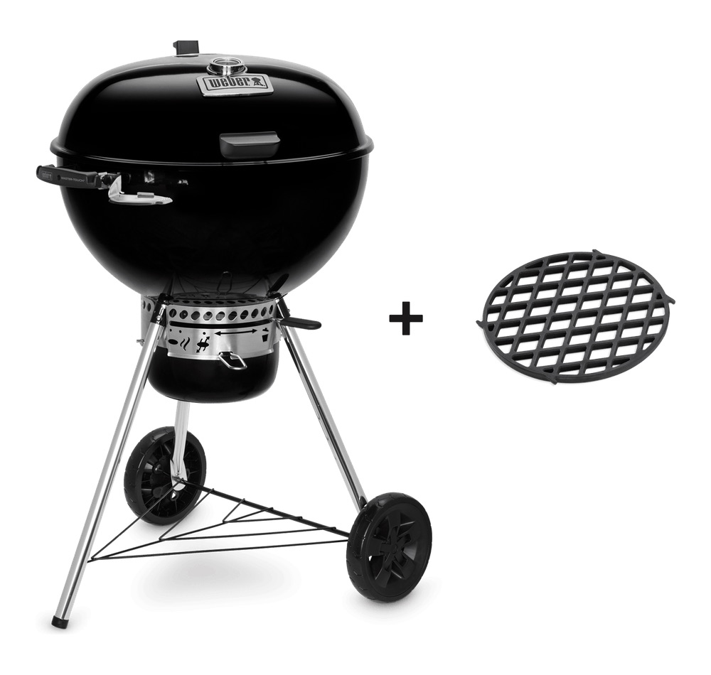 Weber Master-Touch GBS Premium E-5775-houtskoolbarbecue van 57 cm Black (nr2) op=op