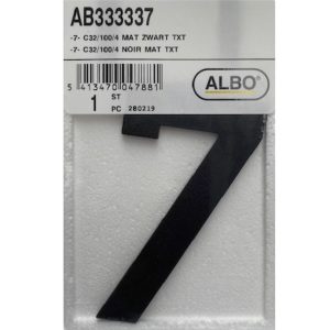 eSafe -7- cijfer mat zwart E32/100/1,5