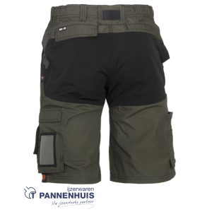 Herock Hespar bermuda Donker Kaki/Zwart 38