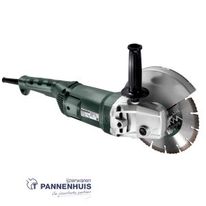 Metabo Set WE 2200-230 Haakse slijper, Kunststof koffer, met 2 diamant-doorslijpschijven