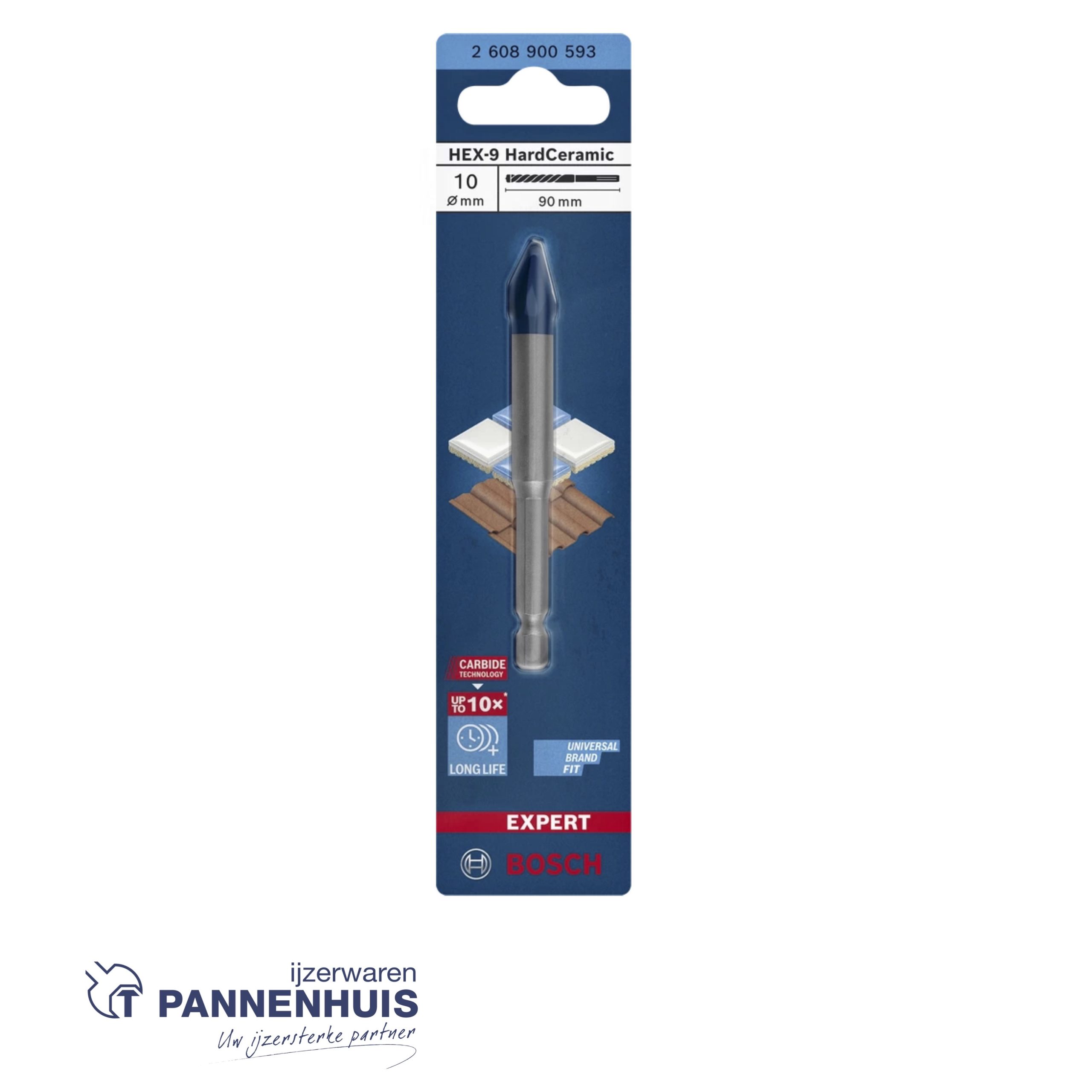 Bosch Expert Tegelboor HEX-9 HardCeramic 10x90 - Afbeelding 2
