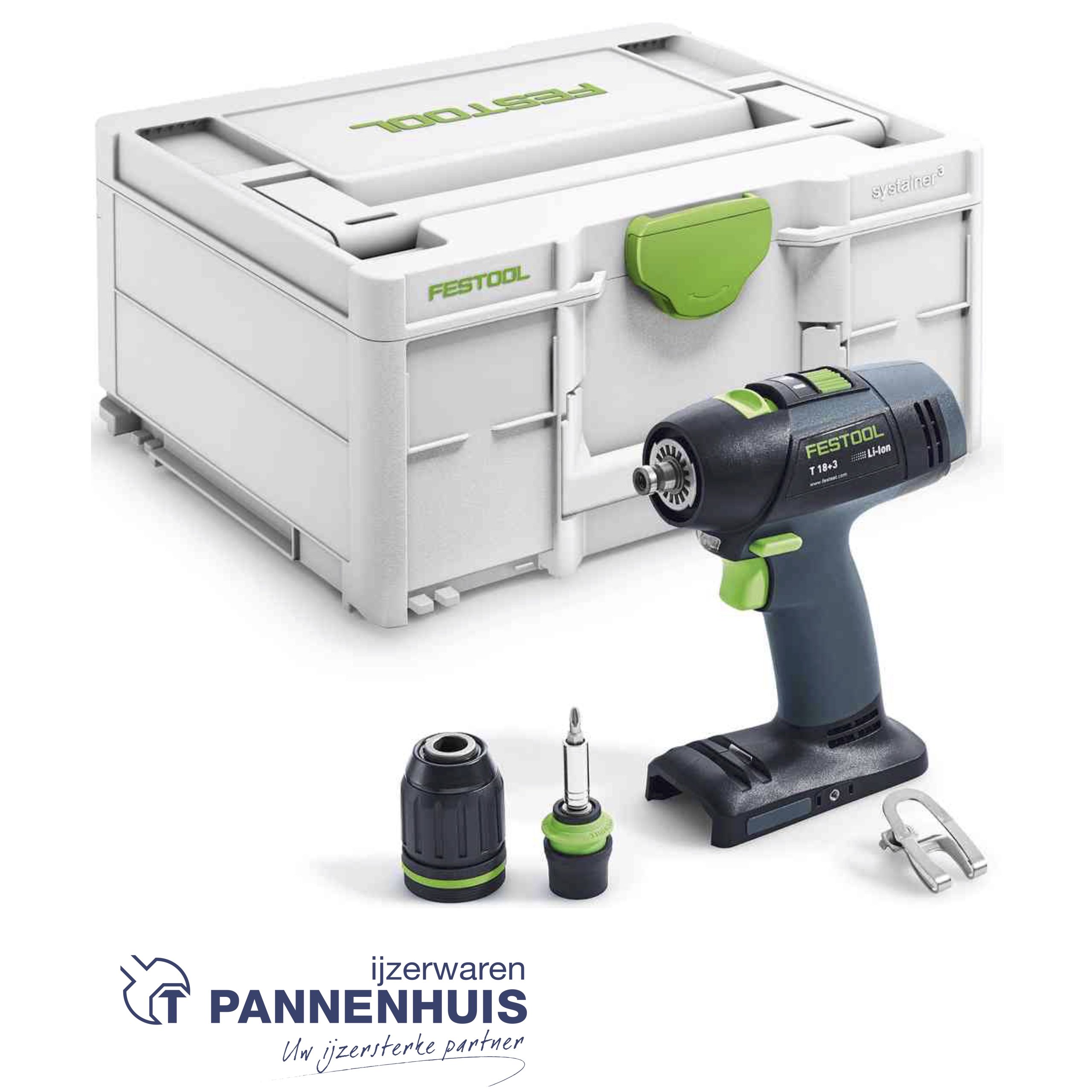 Festool Accu schroefboor T 18+3 Basic
