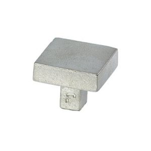 JOLIE CARRE meubelknop 30 Old Silver 30x30x25 10 32
