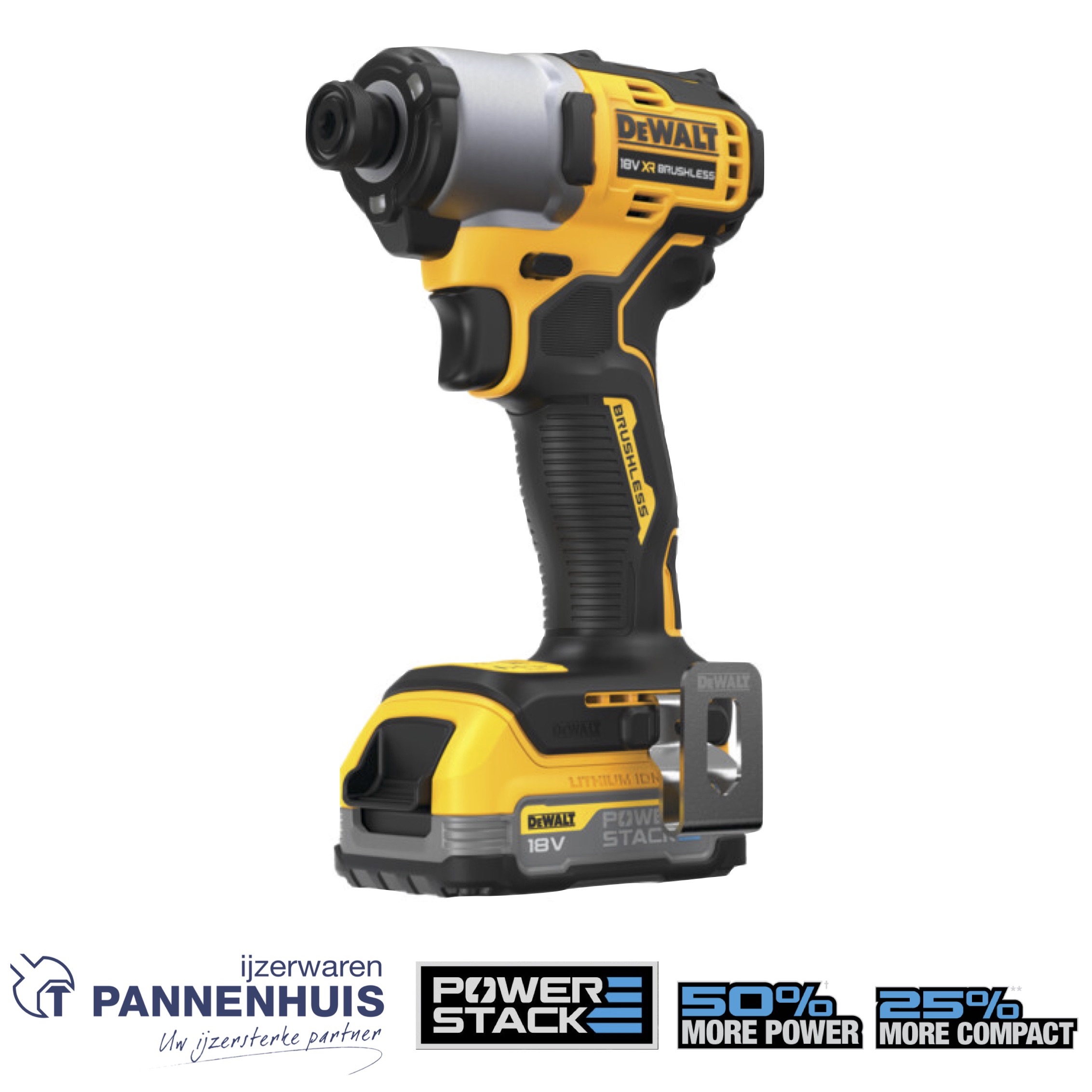 Dewalt DCF840E1T 18v XR Brushless Slagschroevendraaier 1x PS in TSTAK - Body - Afbeelding 2
