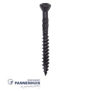 Ivana Blackline Potdekselschoef 5.0×70/40 RVS 410 shield zwart