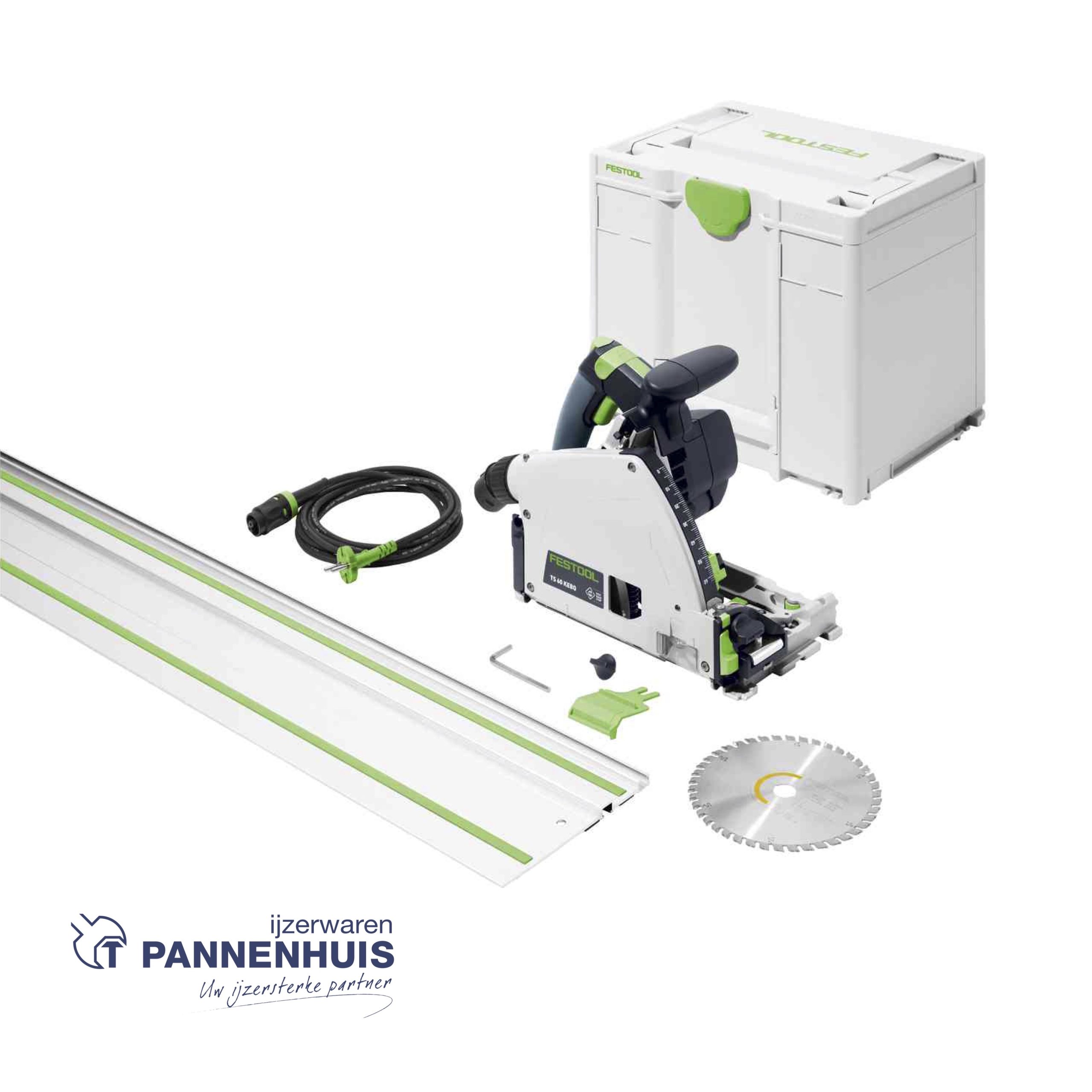 Festool Invalcirkelzaag TS 60 KEBQ-Plus-FS (met geleidinglat FS 1400)