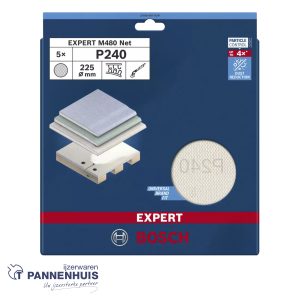 Bosch Schuurnet d. 225 mm k240 5x M480 Best for Wood and Paint