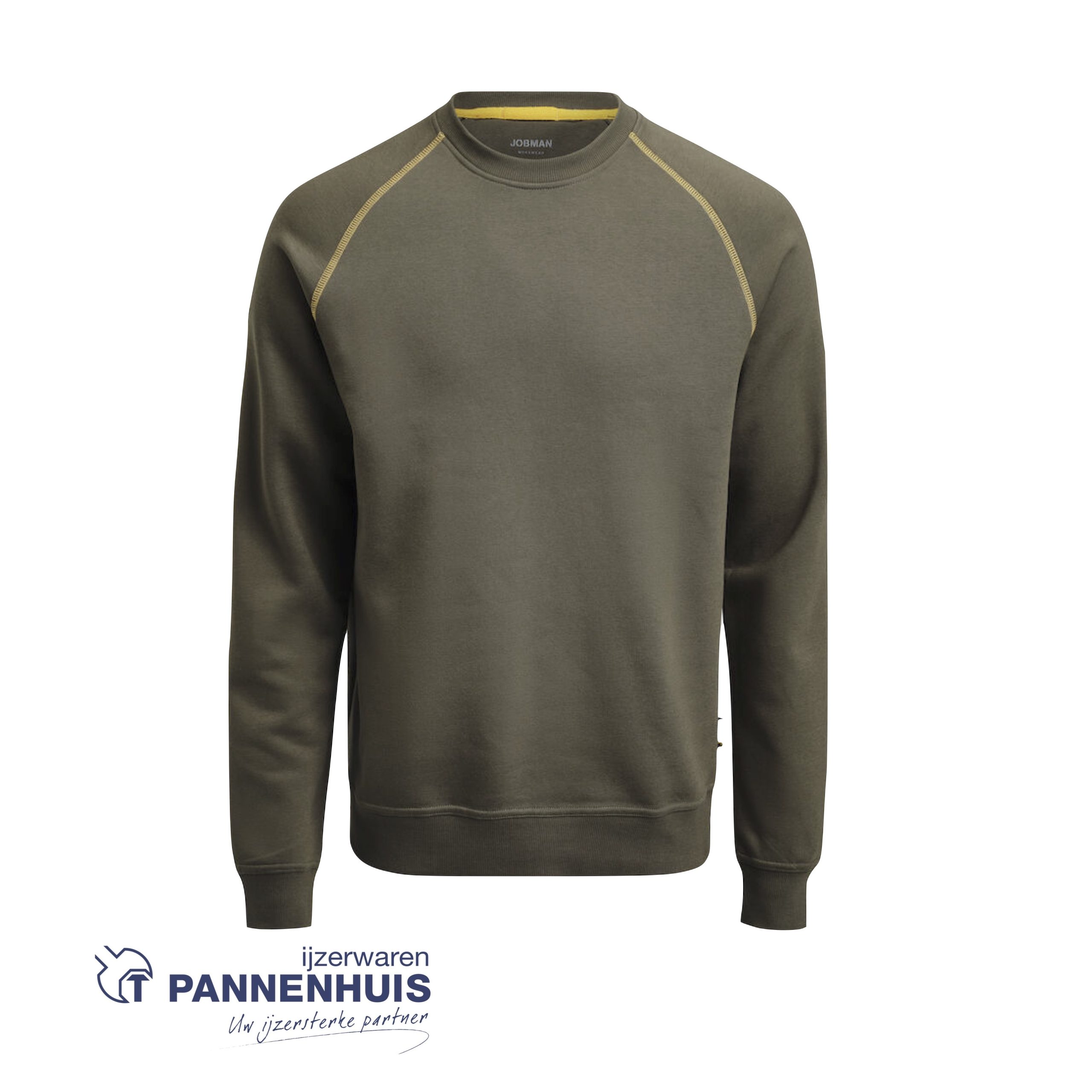 Jobman 5140 sweatshirt Olijfgroen L