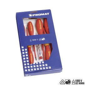 Tecwerk Schroevendraaierset 7-delig sleuf / PZD VDE