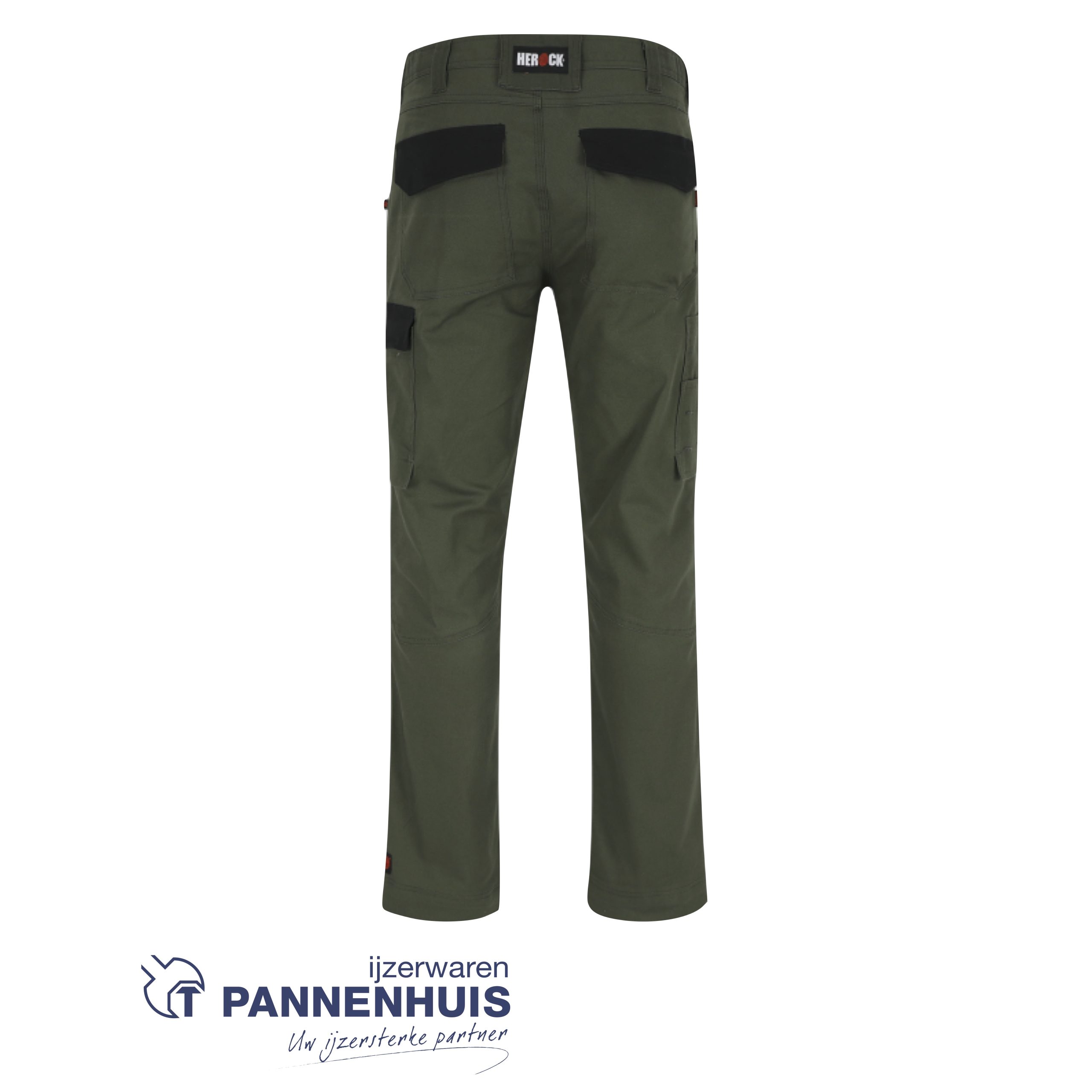 Herock Dero broek Donker Kaki/Zwart - Afbeelding 2