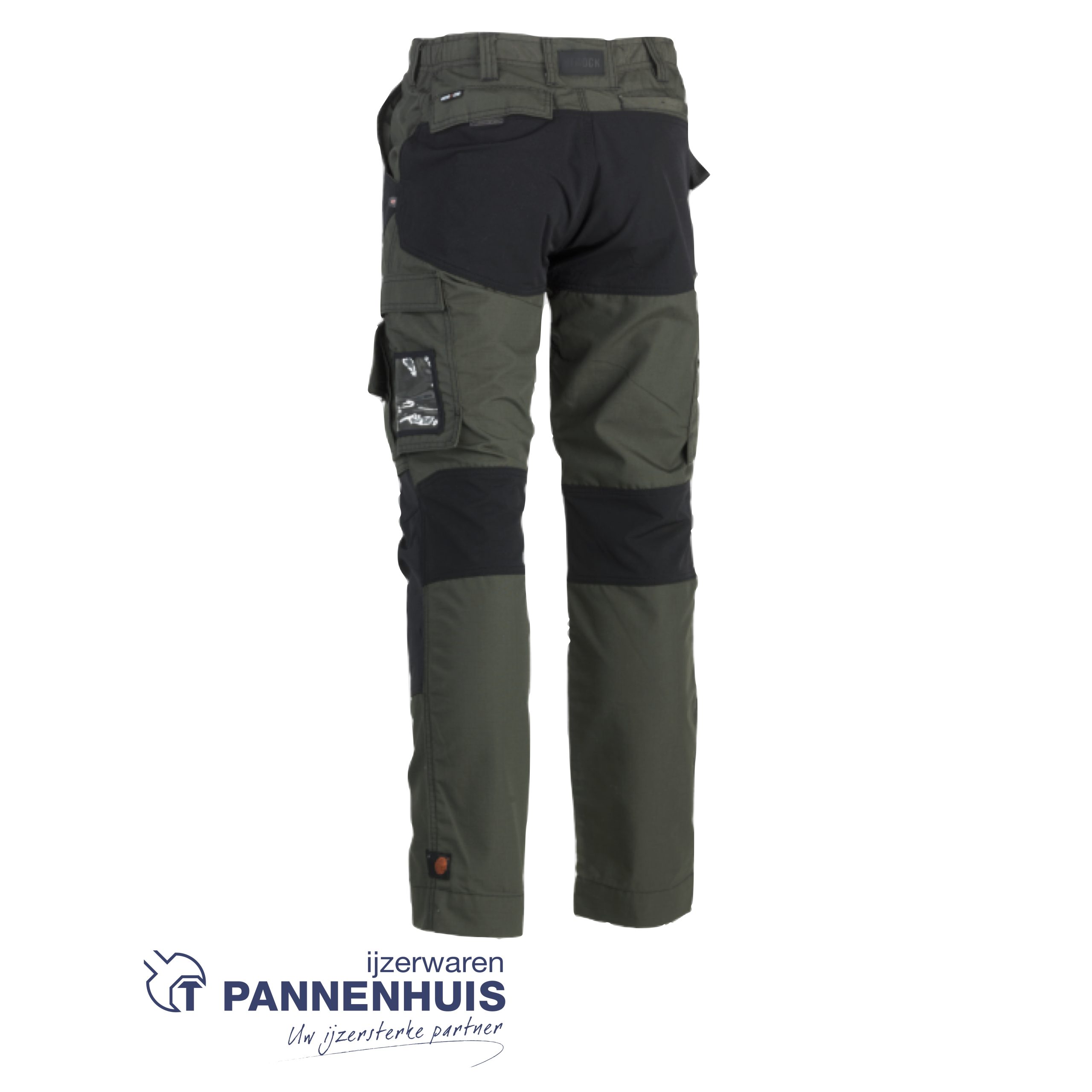 Herock Hector broek Donker Kaki/Zwart - Afbeelding 2