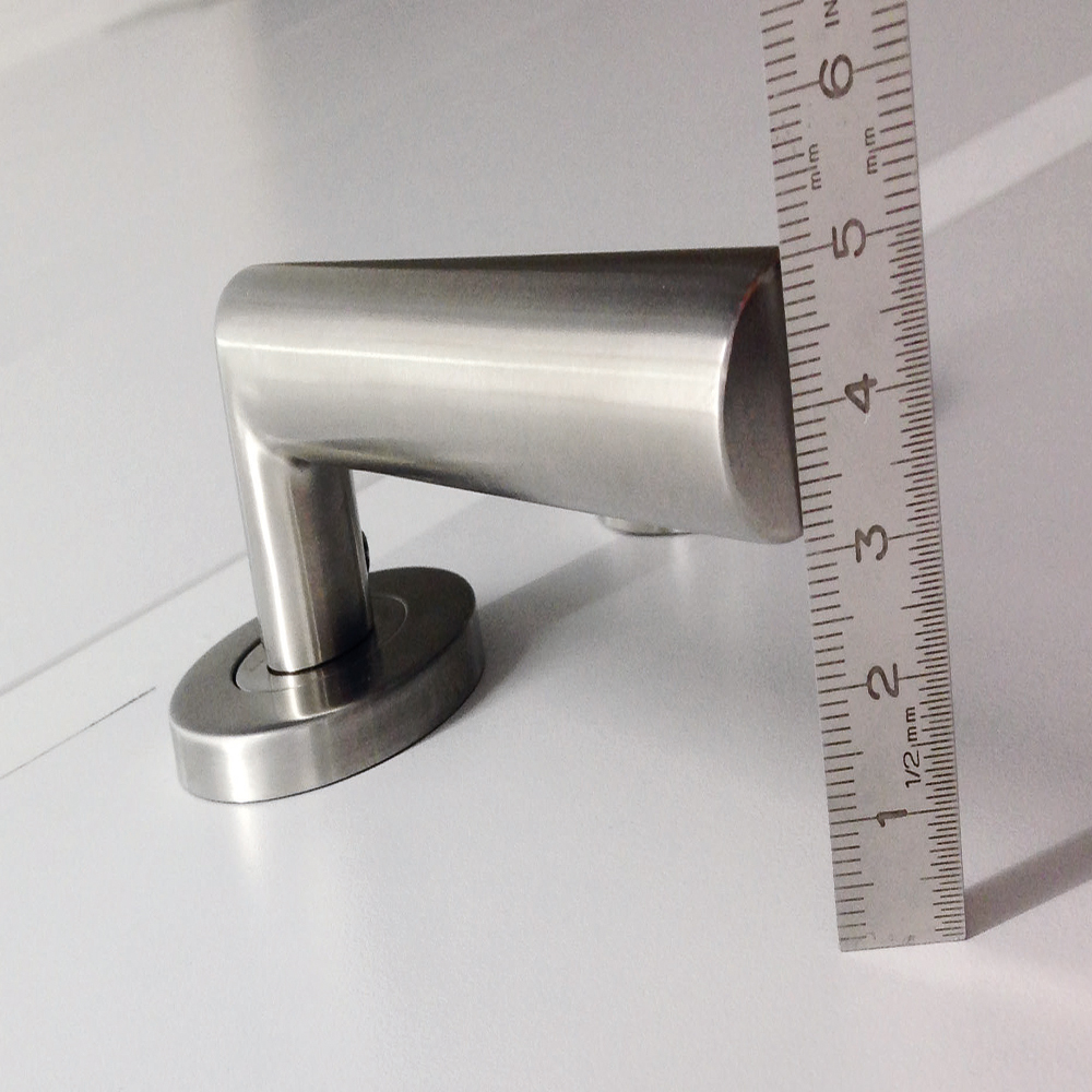 Deurkruk Pro ROLLUIK I SHAPE 19mm Inox Plus R+E CYL - Afbeelding 2