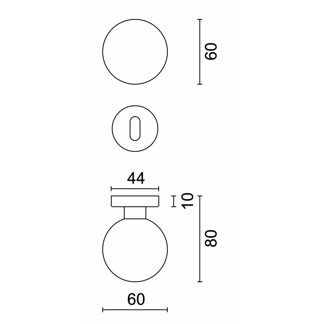 Deurkruk Pro BOCCIA INOX LOOK R+E - Afbeelding 2