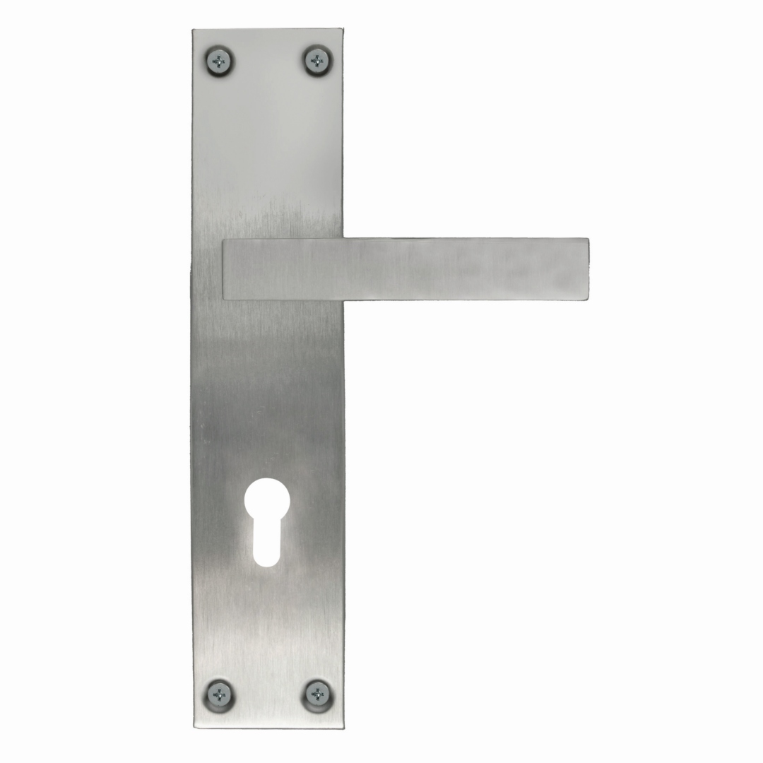 Deurkruk Pro COSMIC INOX PLUS PLAAT+CYL 72MM