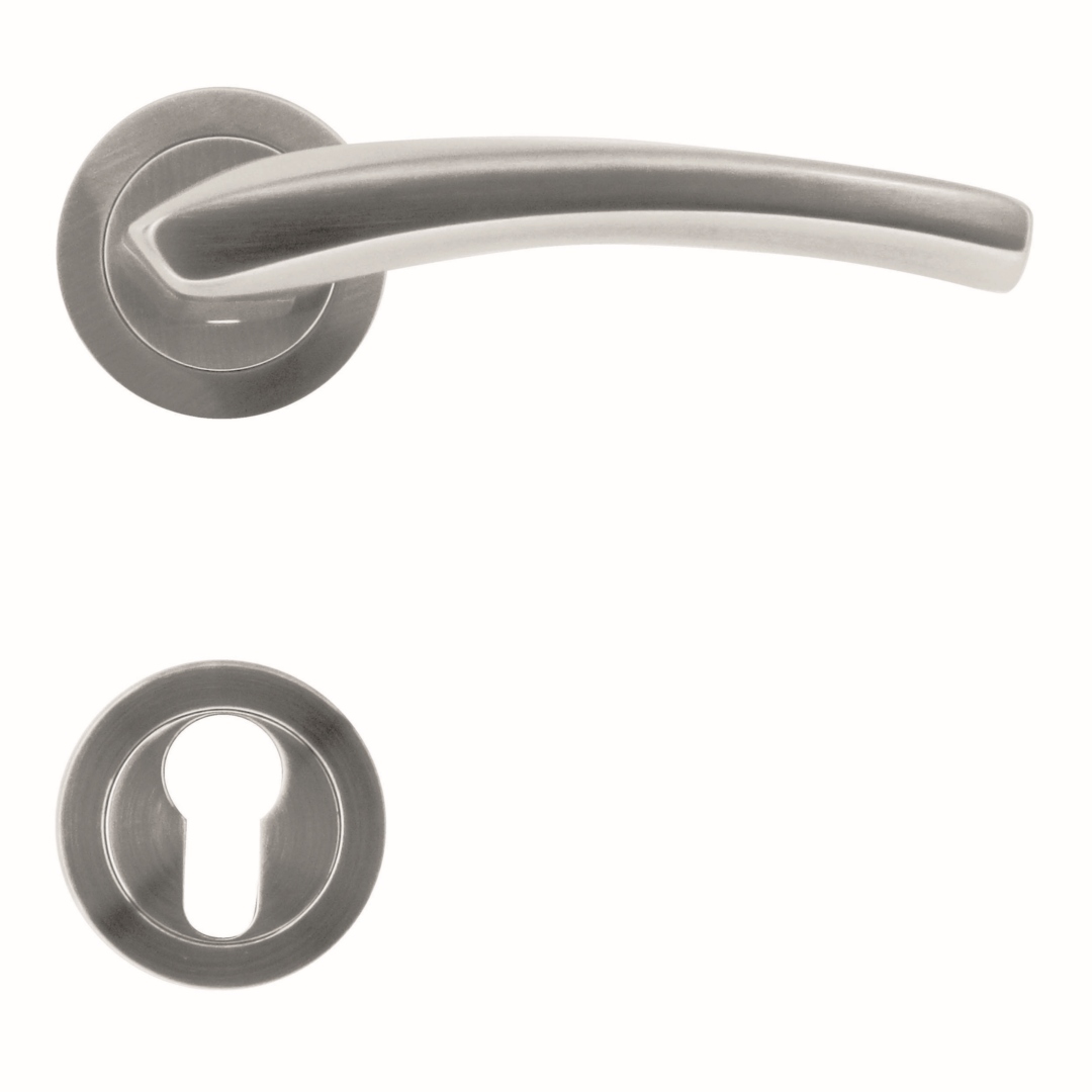 Deurkruk Pro DUNE INOX LOOK R+E CYL