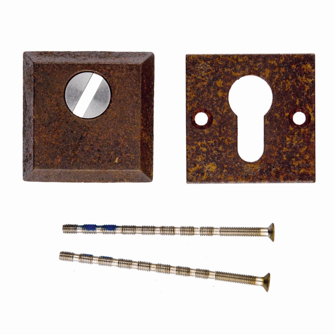 Veiligheidscilinderplaatje SQUARE SAFE ROEST 6MM