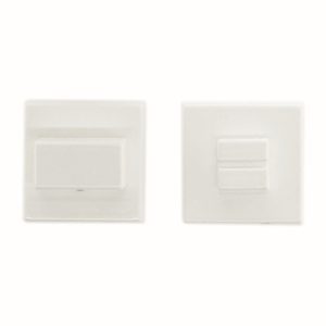 WC garnituur SQUARE 48MM WIT STRUCTUUR