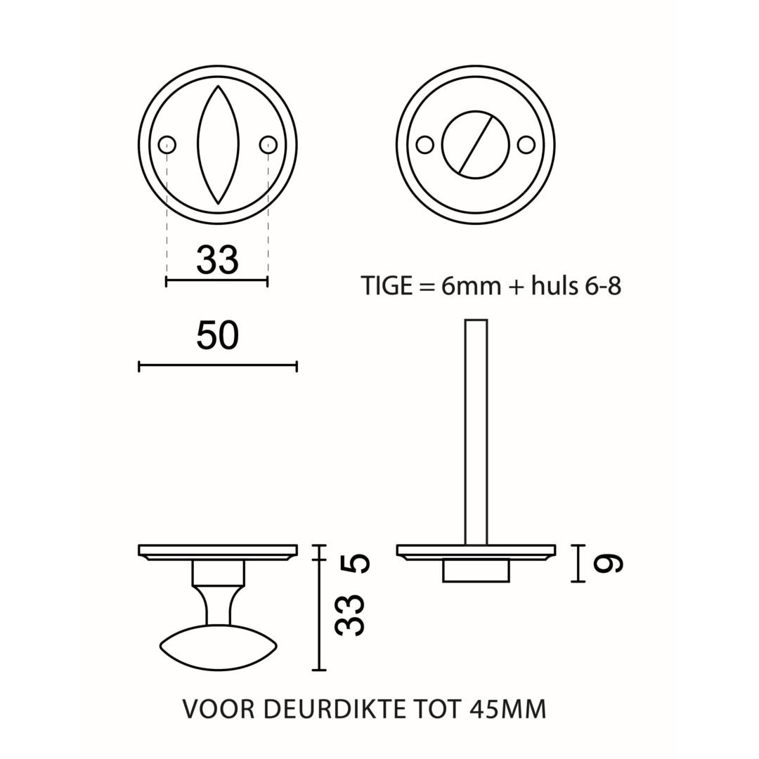 WC garnituur TARASCON Roest - Afbeelding 2