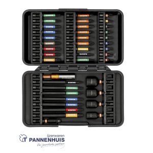 Bahco 1/4″ Impact Torsie Bit Set voor Phillips/Pozidriv/TORX®/Hex Head Schroeven – 40 stuks
