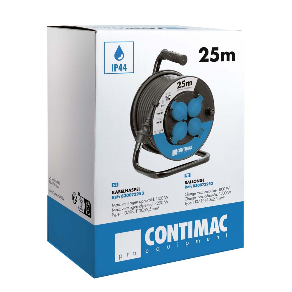 Kabelhaspel 25m H07RN-F 3G 2,5 - Afbeelding 2