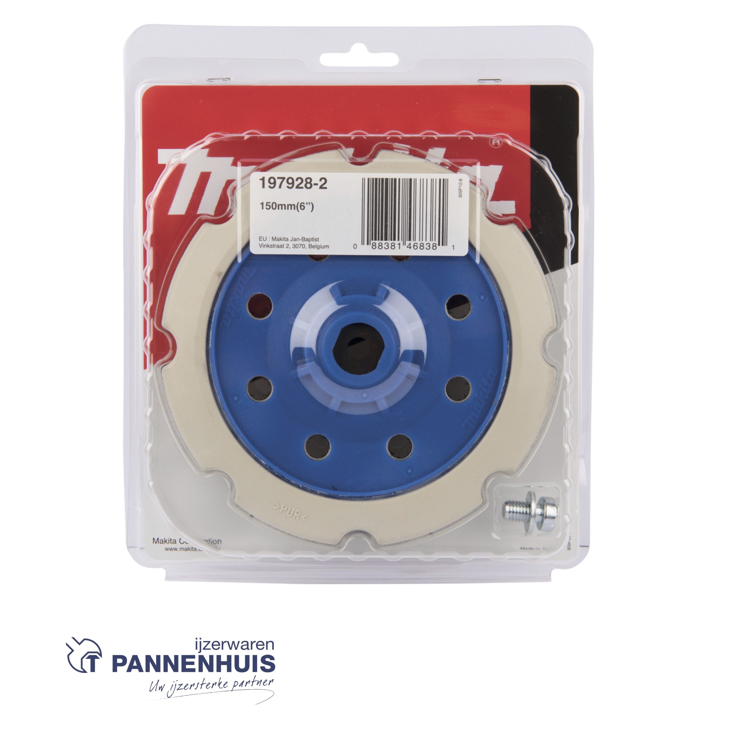 Makita Steunschijf met klittenband 150 mm - Afbeelding 3