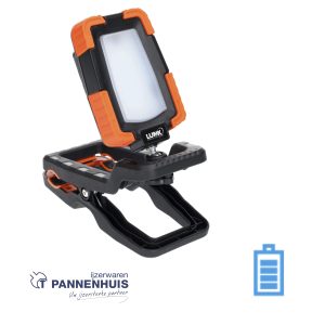 Lumx LED klemlamp 360° CL-20 – 20W – 1800 lumen – IP65, herlaadbaar