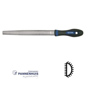 Tecwerk Houtrasp DIN 7263 C lengte 250 mm 25 x 7 mm halfrond met steel